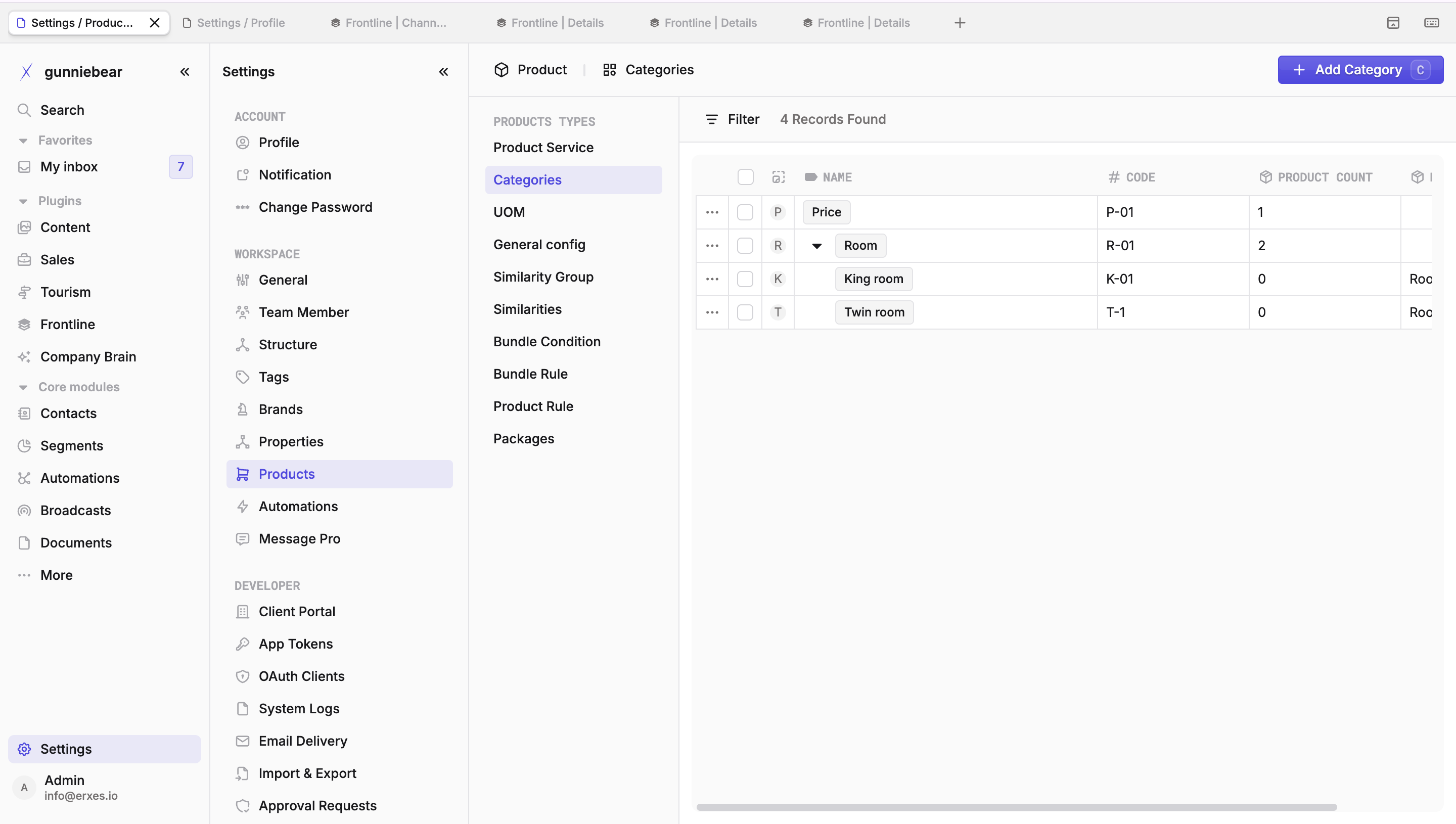 Products - Categories